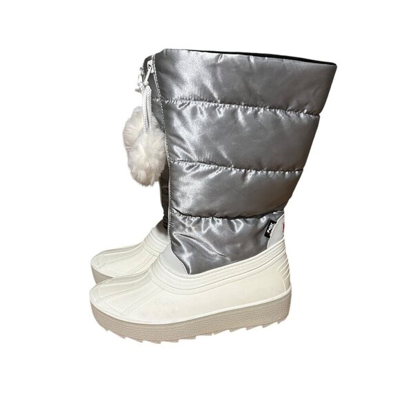 Pajar  Fay Tall Quilted Waterproof Silver Winter Boots US 7 NWOT - Picture 3 of 8